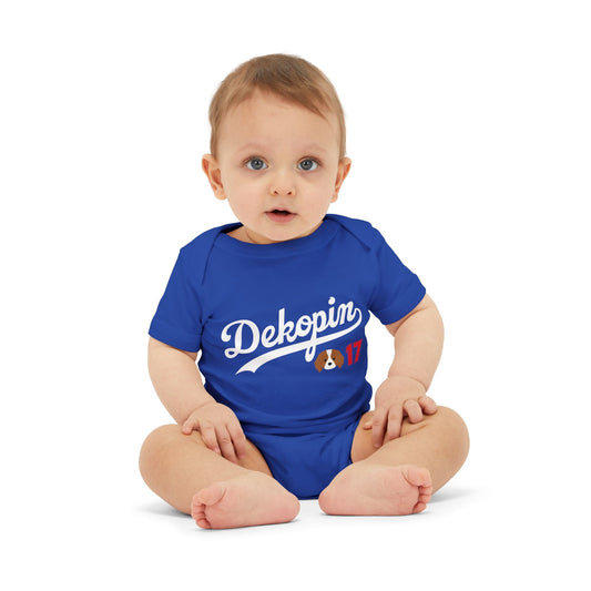 Baby Onesie | DEKOPIN + DECOY 17 | Front & Back Print | Light-weight | Bella+Canvas